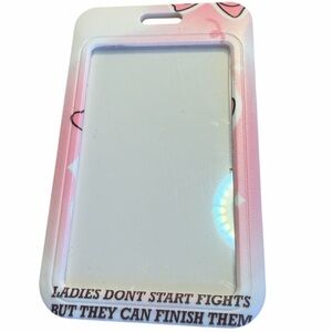 Marie Cat Hard Plastic Badge Holder